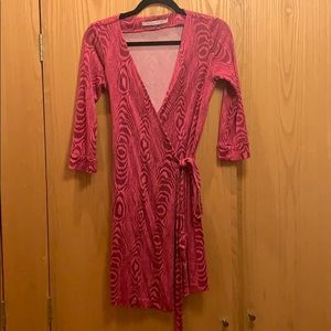 DVF Pink Wrap Dress